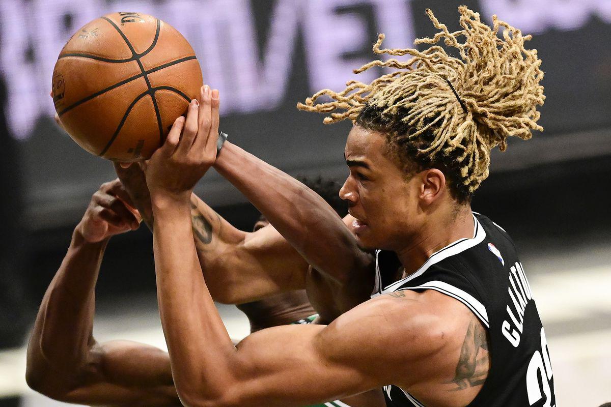 nicolas claxton on game 1 playoff debut